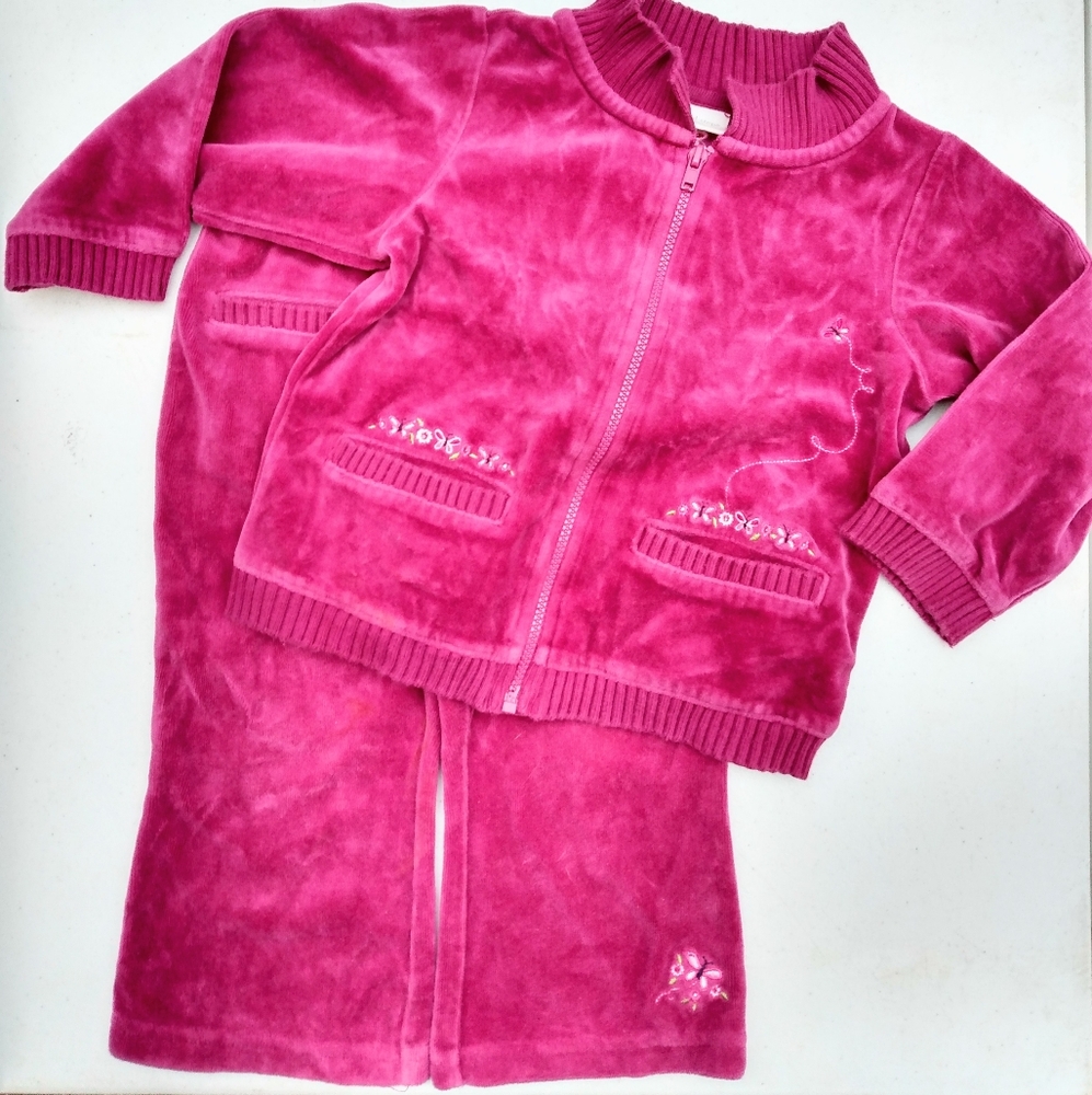 Second Steps Infant Velour Outfit